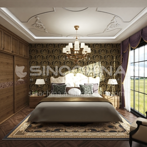 Wallpaper,PVC Wallpaper,Waterproof, Wall decoration,European classical style， YS-250801-YS250807 